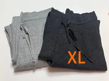 UNIQLO 워셔블 리브 니트 팬츠 XL 2세트