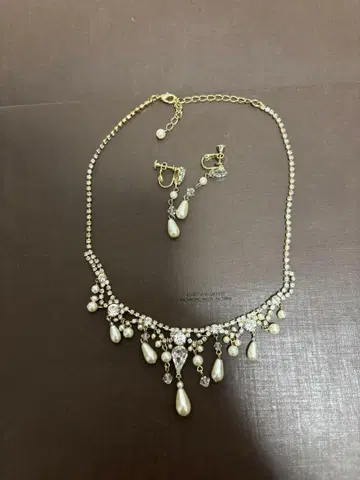 결혼식 목걸이 귀찌 세트