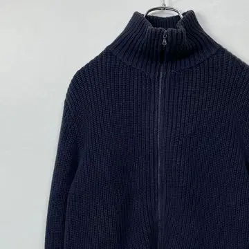 A.P.C. 지퍼 니트 네이비