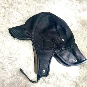 [ 레어 독일제 ] LEONHARD 가죽 플라이트 캡 59 빈티지