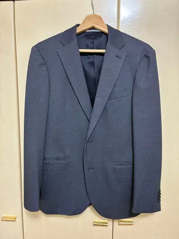 TAKA:Q 그레이 블루 비즈니스 자켓