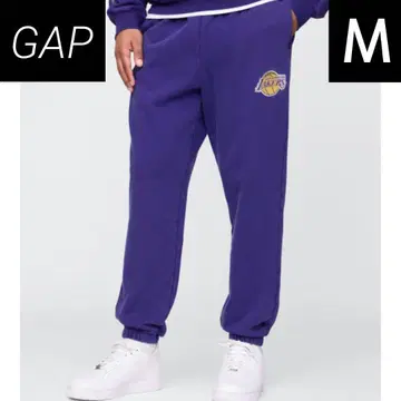 완판 사이즈 GAP NBA 한정판 콜라보 레이커스 조거 팬츠 M