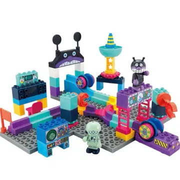 호빵맨 데굴데굴 블록 데굴데굴 발사! 세균 로봇 공장