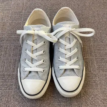 새상품급 컨버스 여성용 올스타 옥스 실버 라메 23cm