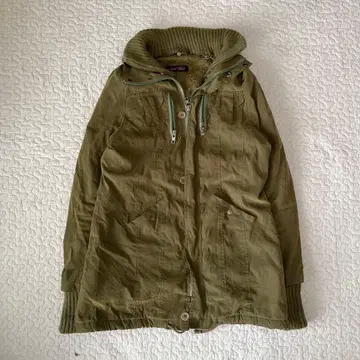 트릭걸 보아 안감 자켓 밀리터리 코트 카키 아우터 모즈