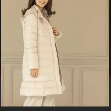 새상품급 INDEX 롱 다운 자켓 베이지