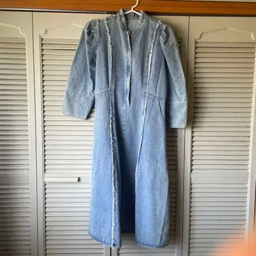 새상품 미사용 데님 원피스 데님 원피스 원피스 데님 원단 택 포함