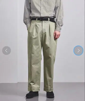 UNITED ARROWS 스트레이트 치노 팬츠 올리브 M 새상품급