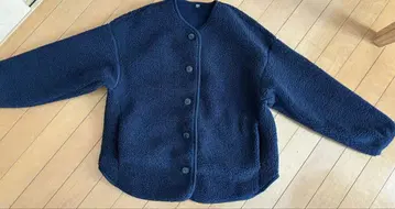 유니클로 woman 보아 플리스 릴랙스 가디건 네이비 S