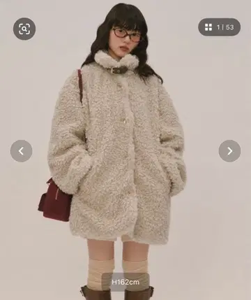 로인 누이 뉘앙스 버튼 푸들 코트