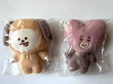 BT21 LATTE COLOR 봉제 인형 CHIMMY TATA 세트