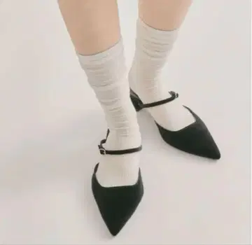 블랙 스틸레토 펌프스 37 사이즈