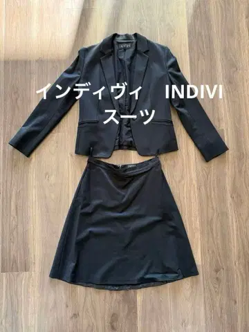 INIDWI 블랙 스커트 수트 상하의 여성용