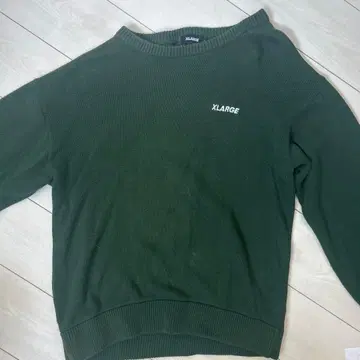XLARGE 올리브 그린 니트 스웨터 L