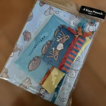 난데모 이키모노 타케시마 수족관 한정판 3연 파우치 오오구소쿠무시