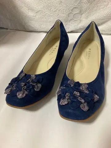 REGAL 네이비 플랫슈즈