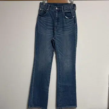 MURUA 하이웨스트 빈티지 플레어 데님