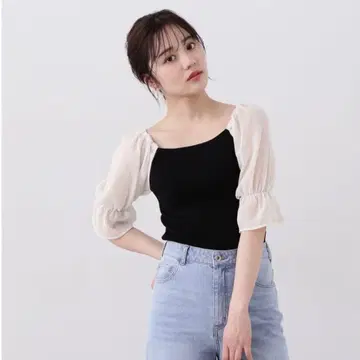 프로포션 2Way 양류 슬리브 니트