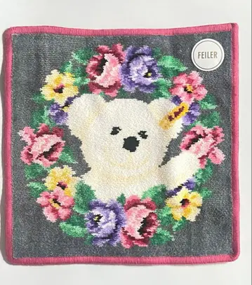 FEILER 슈타이프 테디베어 앤 페이러 콜라보 손수건