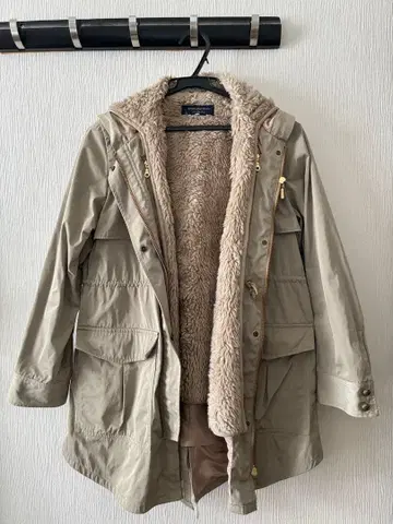 spick&span 베이지 라이너 모즈 코트 자켓