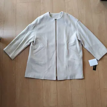 [ 미사용 새상품 ] 노카라 P 코트 울 혼방 베이지 핑크