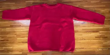 SLOBA 빨간색 오버사이즈 스웨터