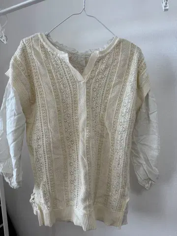 niko and - 시스루 니트 긴팔 상의 L 사이즈 2점 분리됨