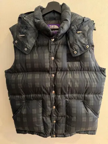 THE NORTH FACE 퍼플 라벨 다운 베스트 L