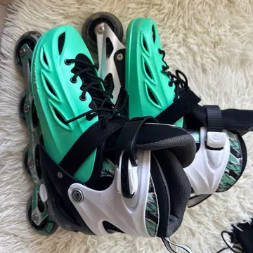 인라인 스케이트 민트 그린 화이트