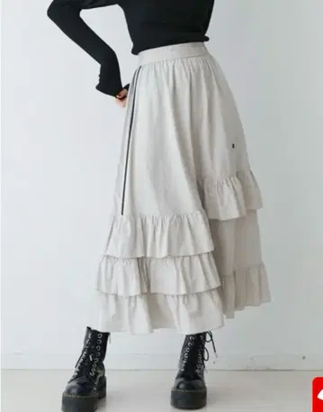 [착용 1회] jouetie 프릴 롱 스커트 M