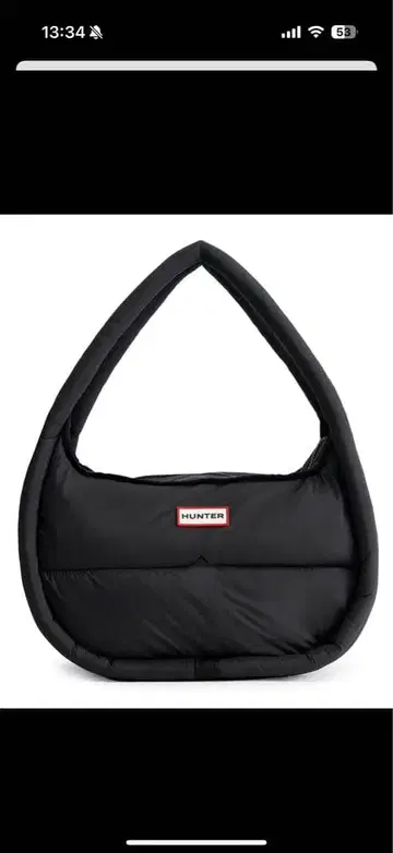 HUNTER 헌터 프레임드 퍼 라지 호보 블랙