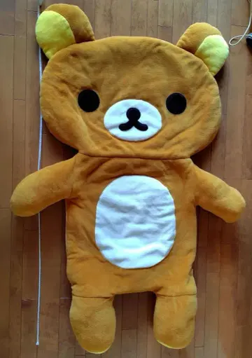 리락쿠마 봉제 인형형 이불 수납 봉투