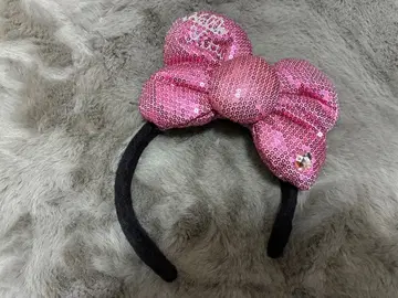 USJ 핑크 리본 머리띠 키티