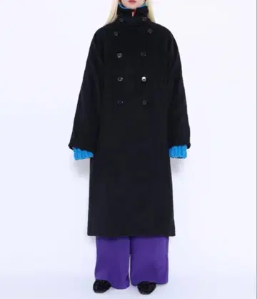 PUNYUS 오버 더블 롱 코트