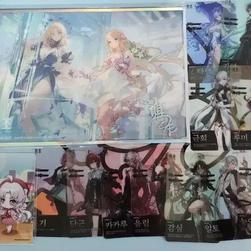 명조 띵조 페스티벌 아크릴스탠드, 색지, 포토카드 팝니다