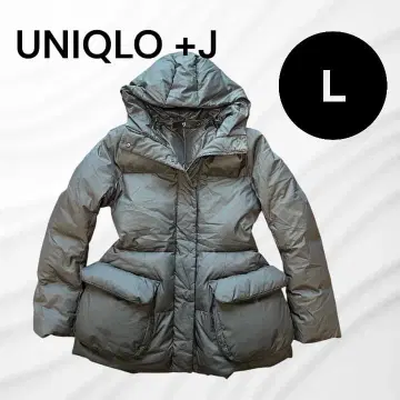[레어] UNIQLO 유니클로 플러스J 다운 쉐이프드 라인 자켓 브라운