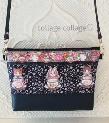콜라주 콜라주 숄더 파우치