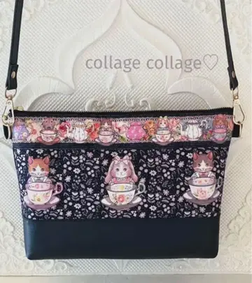 콜라주 콜라주 숄더 파우치