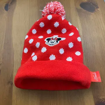 도쿄 디즈니 리조트 미니 물방울 패턴 니트 모자