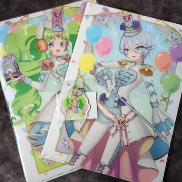 파르르 히비키 클리어 파일 아크링 키링 꿈빛 마칭 코디