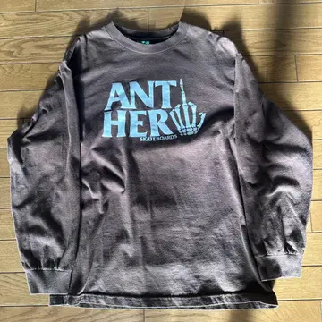 ANTI HERO 스케이트보드 로고 긴팔 티셔츠