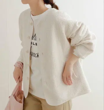 어반 리서치 도어스 퀼트 노카라 자켓 아우터