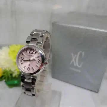 [작동품] CITIZEN XC 손목시계 핑크