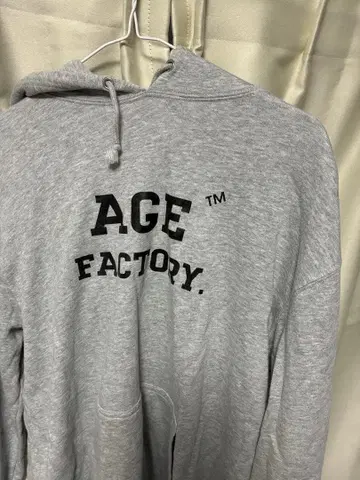 AGE FACTORY 그레이 후드티 L 사이즈