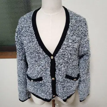 인덱스 index 가디건 그레이 블랙 라메