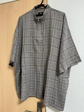 HARE 오버 사이즈 T셔츠 체크 무늬 M 사이즈