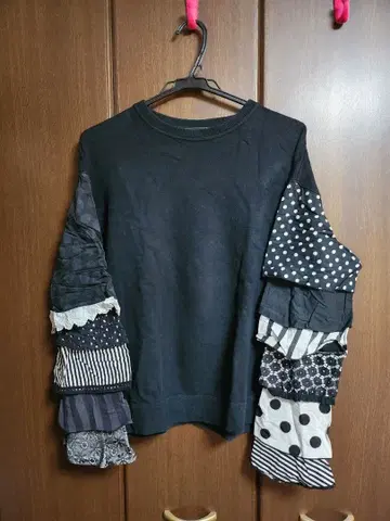 BEAMSBOY BEAMS 소매 프릴 맨투맨