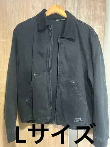 ZARA 데님 자켓 G 아우터 블루종 블랙 L 사이즈