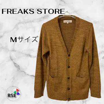 새상품급 FREAKS STORE 니트 가디건 긴팔 브라운 M
