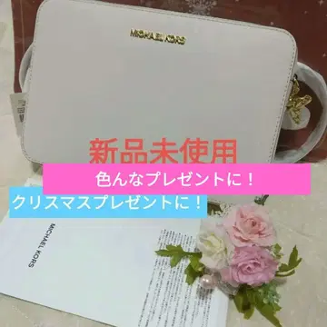 마이클코어스 화이트 숄더백